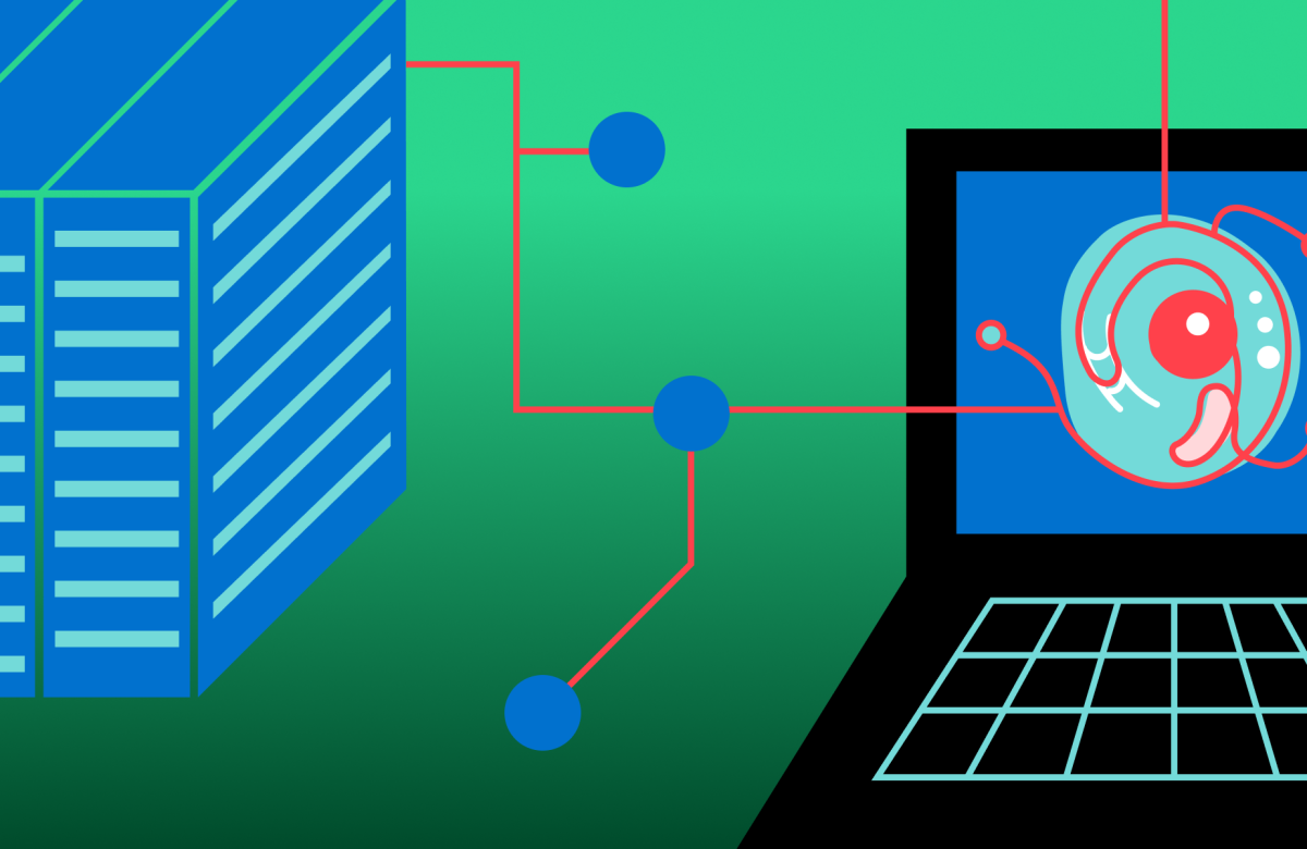 A single cell on a computer screen.